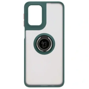 Wholesale Bizon Case Hybrid Ring Motorola Moto G55 5G smoky with a dark green frame - BIZ7099 - {ean13} - Hurt