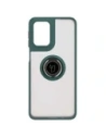 Wholesale Bizon Case Hybrid Ring Motorola Moto G55 5G smoky with a dark green frame - BIZ7099 - {ean13} - Hurt