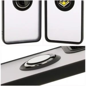 Wholesale Bizon Case Hybrid Ring Motorola Moto G55 5G smoky with a black frame - BIZ7100 - {ean13} - Hurt