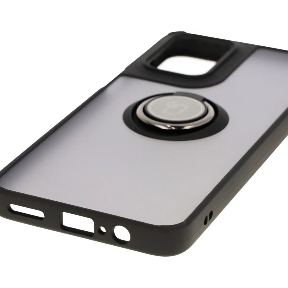 Wholesale Bizon Case Hybrid Ring Motorola Moto G55 5G smoky with a black frame - BIZ7100 - {ean13} - Hurt