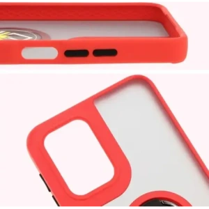 Wholesale Bizon Case Hybrid Ring Motorola Moto G55 5G smoky with a red frame - BIZ7101 - {ean13} - Hurt