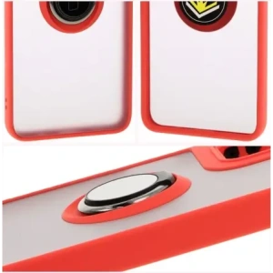 Wholesale Bizon Case Hybrid Ring Motorola Moto G55 5G smoky with a red frame - BIZ7101 - {ean13} - Hurt