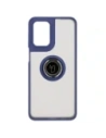 Hurtownia GSM - Bizon Case Hybrid Ring Motorola Moto G55 5G fumuriu cu un cadru bleu marin - BIZ7102 - {ean13} - Hurt