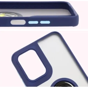 Wholesale Bizon Case Hybrid Ring Motorola Moto G55 5G smoky with a navy blue frame - BIZ7102 - {ean13} - Hurt