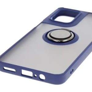 Wholesale Bizon Case Hybrid Ring Motorola Moto G55 5G smoky with a navy blue frame - BIZ7102 - {ean13} - Hurt
