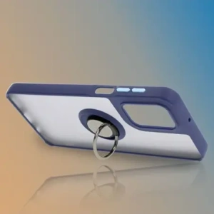 Hurtownia GSM - Bizon Case Hybrid Ring Motorola Moto G55 5G füstös színben, tengerészkék kerettel - BIZ7102 - {ean13} - Hurt