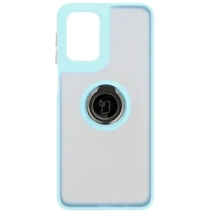 Wholesale Bizon Case Hybrid Ring Motorola Moto G55 5G smoky with a light blue frame - BIZ7103 - {ean13} - Hurt