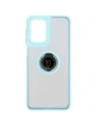 Wholesale Bizon Case Hybrid Ring Motorola Moto G55 5G smoky with a light blue frame - BIZ7103 - {ean13} - Hurt
