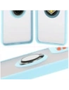 Hurtownia GSM - Etui z uchwytem na palec Bizon Case Hybrid Ring do Motorola Moto G55 5G kouřové s jasně modrým rámečkem - BIZ7103 - {ean13} - Hurt