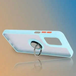 Wholesale Bizon Case Hybrid Ring Motorola Moto G55 5G smoky with a light blue frame - BIZ7103 - {ean13} - Hurt