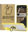 Hurtownia GSM - Etui z uchwytem na palec Bizon Case Hybrid Ring do Motorola Moto G55 5G kouřové se žlutým rámečkem - BIZ7104 - {ean13} - Hurt