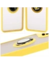 Hurtownia GSM - Etui z uchwytem na palec Bizon Case Hybrid Ring do Motorola Moto G55 5G kouřové se žlutým rámečkem - BIZ7104 - {ean13} - Hurt