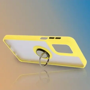 Wholesale Bizon Case Hybrid Ring Motorola Moto G55 5G smoky with a yellow frame - BIZ7104 - {ean13} - Hurt
