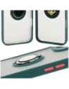 Hurtownia GSM - Bizon Case Hybrid Ring Apple iPhone 16 Plus rauchig mit einem dunkelgrünen Rahmen - BIZ7105 - {ean13} - Hurt