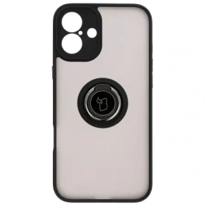 Hurtownia GSM - Etui z uchwytem na palec Bizon Case Hybrid Ring do Apple iPhone 16 Plus kouřové s černým rámečkem - BIZ7106 - {ean13} - Hurt