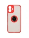 Hurtownia GSM - Bizon Case Hybrid Ring Apple iPhone 16 Plus rauchig mit rotem Rahmen - BIZ7107 - {ean13} - Hurt