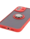 Hurtownia GSM - Bizon Case Hybrid Ring Apple iPhone 16 Plus rauchig mit rotem Rahmen - BIZ7107 - {ean13} - Hurt