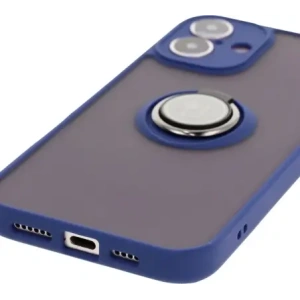 Hurtownia GSM - Etui s úchytem na prst Bizon Case Hybrid Ring do Apple iPhone 16 Plus kouřové s modrým rámem - BIZ7108 - {ean13} - Hurt