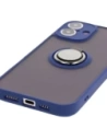 Hurtownia GSM - Bizon Case Hybrid Ring Apple iPhone 16 Plus fumuriu cu un cadru albastru marin - BIZ7108 - {ean13} - Hurt