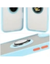 Hurtownia GSM - Bizon Case Hybrid Ring Apple iPhone 16 Plus fumuriu cu un cadru de culoare albastru deschis - BIZ7109 - {ean13} - Hurt