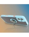 Hurtownia GSM - Etui s úchytem na palec Bizon Case Hybrid Ring do Apple iPhone 16 Plus kouřové s jasně modrým rámečkem - BIZ7109 - {ean13} - Hurt