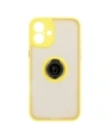 Hurtownia GSM - Bizon Case Hybrid Ring Apple iPhone 16 Plus fumuriu cu un cadru galben - BIZ7110 - {ean13} - Hurt