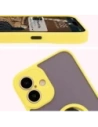 Hurtownia GSM - Bizon Case Hybrid Ring Apple iPhone 16 Plus fumuriu cu un cadru galben - BIZ7110 - {ean13} - Hurt