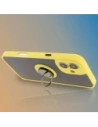 Wholesale Bizon Case Hybrid Ring Apple iPhone 16 Plus smoky with a yellow frame - BIZ7110 - {ean13} - Hurt