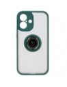 Hurtownia GSM - Bizon Case Hybrid Ring Apple iPhone 16 rauchig mit einem dunkelgrünen Rahmen - BIZ7111 - {ean13} - Hurt