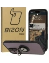 Bizon Case Hybrid Ring Apple iPhone 16 rauchig mit einem schwarzen Rahmen