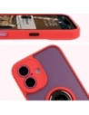 Hurtownia GSM - Bizon Case Hybrid Ring Apple iPhone 16 fumuriu cu un cadru roșu - BIZ7113 - {ean13} - Hurt