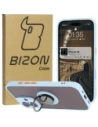 Bizon Case Hybrid Ring Apple iPhone 16 füstös színben, világoskék kerettel