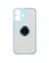 Hurtownia GSM - Bizon Case Hybrid Ring Apple iPhone 16 füstös színben, világoskék kerettel - BIZ7115 - {ean13} - Hurt