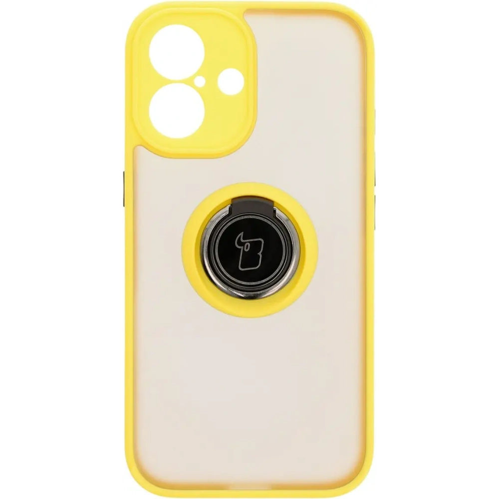 Hurtownia GSM - Bizon Case Hybrid Ring Apple iPhone 16 füstös sárga kerettel - BIZ7116 - {ean13} - Hurt