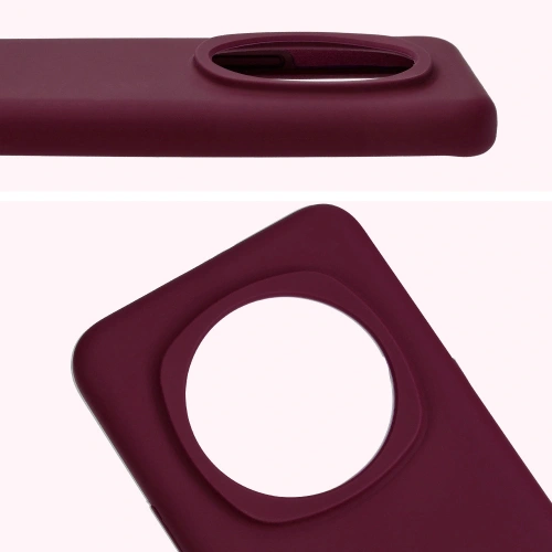 Silikonowe etui Bizon Soft Case do Honor Magic6 Pro ciemnofioletowe