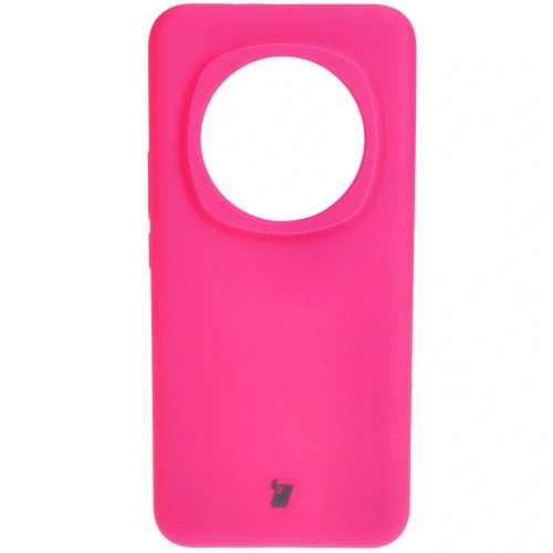 Silikonowe etui Bizon Soft Case do Honor Magic6 Pro neonowo-różowe