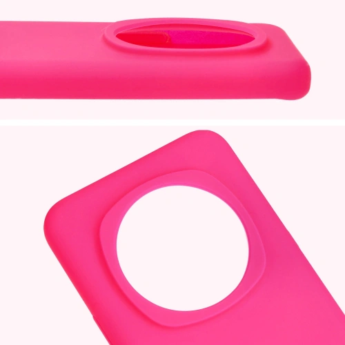 Silikonowe etui Bizon Soft Case do Honor Magic6 Pro neonowo-różowe