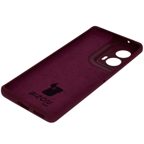 Silikonowe etui Bizon Soft Case do Motorola Edge 50 Fusion ciemnofioletowe