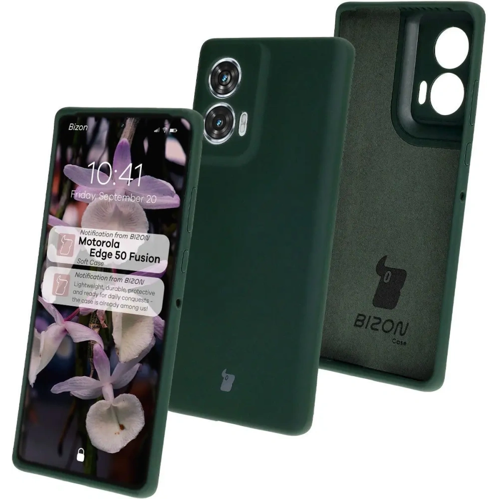 Hurtownia GSM - Silikonový obal Bizon Soft Case pro Motorola Edge 50 Fusion tmavě zelený - BIZ7123 - {ean13} - Hurt