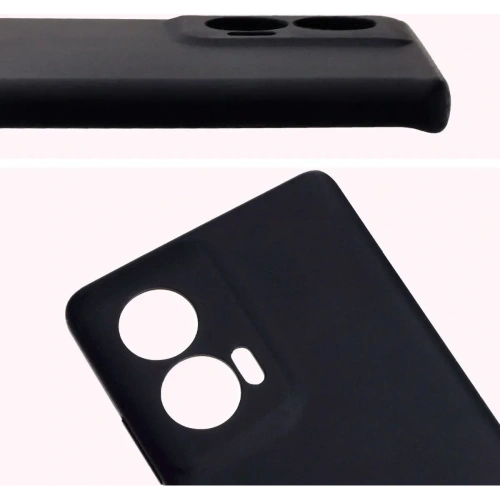 Silikonowe etui Bizon Soft Case do Motorola Edge 50 Fusion czarne