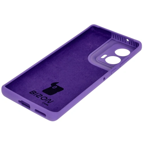 Silikonowe etui Bizon Soft Case do Motorola Edge 50 Fusion fioletowe