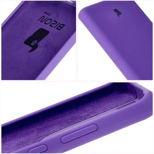 Silikonowe etui Bizon Soft Case do Motorola Edge 50 Fusion fioletowe