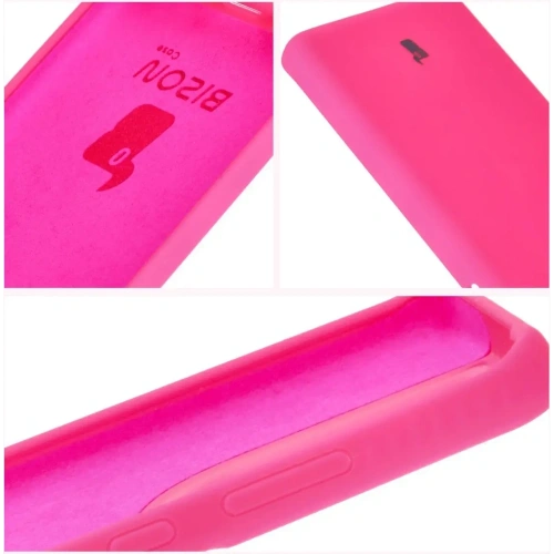 Silikonowe etui Bizon Soft Case do Motorola Edge 50 Fusion neonowo-różowe