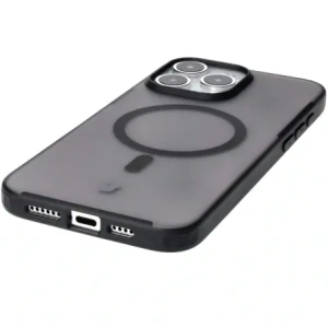 Hurtownia GSM - Etui z pierścieniem magnetickým Bizon Case MatteO do Apple iPhone 15 poloprůhledné s černým rámečkem - BIZ7129 - {ean13} - Hurt