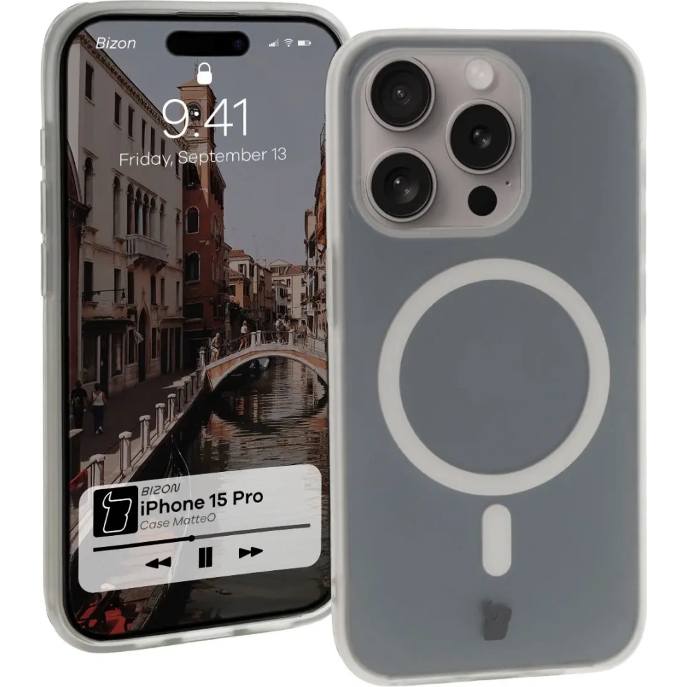 Hurtownia GSM - Bizon Case MatteO Apple iPhone 15 Pro áttetsző - BIZ7131 - {ean13} - Hurt
