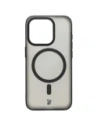 Hurtownia GSM - Etui z pierścieniem magnetycznym Bizon Case MatteO do Apple iPhone 15 Pro półprzezroczyste z czarną ramką - BIZ7132 - {ean13} - Hurt