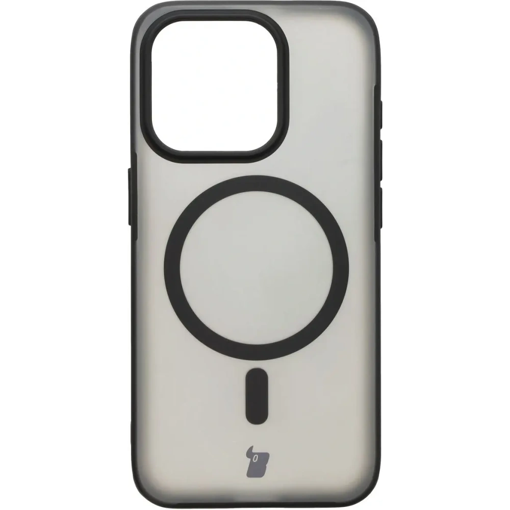 Hurtownia GSM - Bizon Case MatteO Apple iPhone 15 Pro átlátszó fekete kerettel - BIZ7132 - {ean13} - Hurt