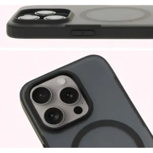 Hurtownia GSM - Bizon Case MatteO Apple iPhone 15 Pro átlátszó fekete kerettel - BIZ7132 - {ean13} - Hurt