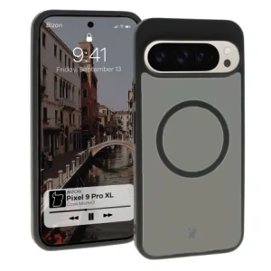 Hurtownia GSM - Bizon Case MatteO Google Pixel 9 Pro XL transparent cu ramă neagră - BIZ7133 - {ean13} - Hurt