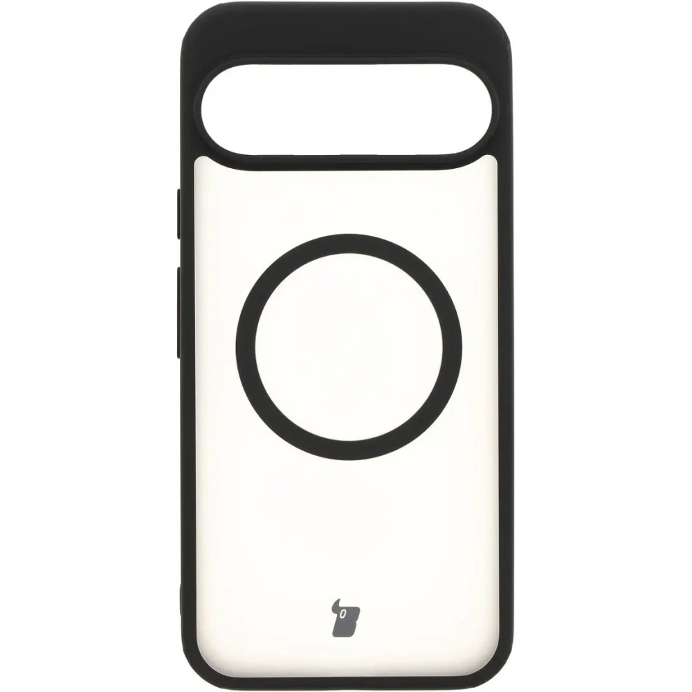 Hurtownia GSM - Etui z pierścieniem magnetycznym Bizon Case MatteO do Google Pixel 9 Pro XL półprzezroczyste z czarną ramką - BIZ7133 - {ean13} - Hurt